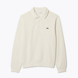 LC Ribbed Cotton Polo Collar Sweatshirt