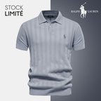RL Men's Textured Knit Polo Shirt