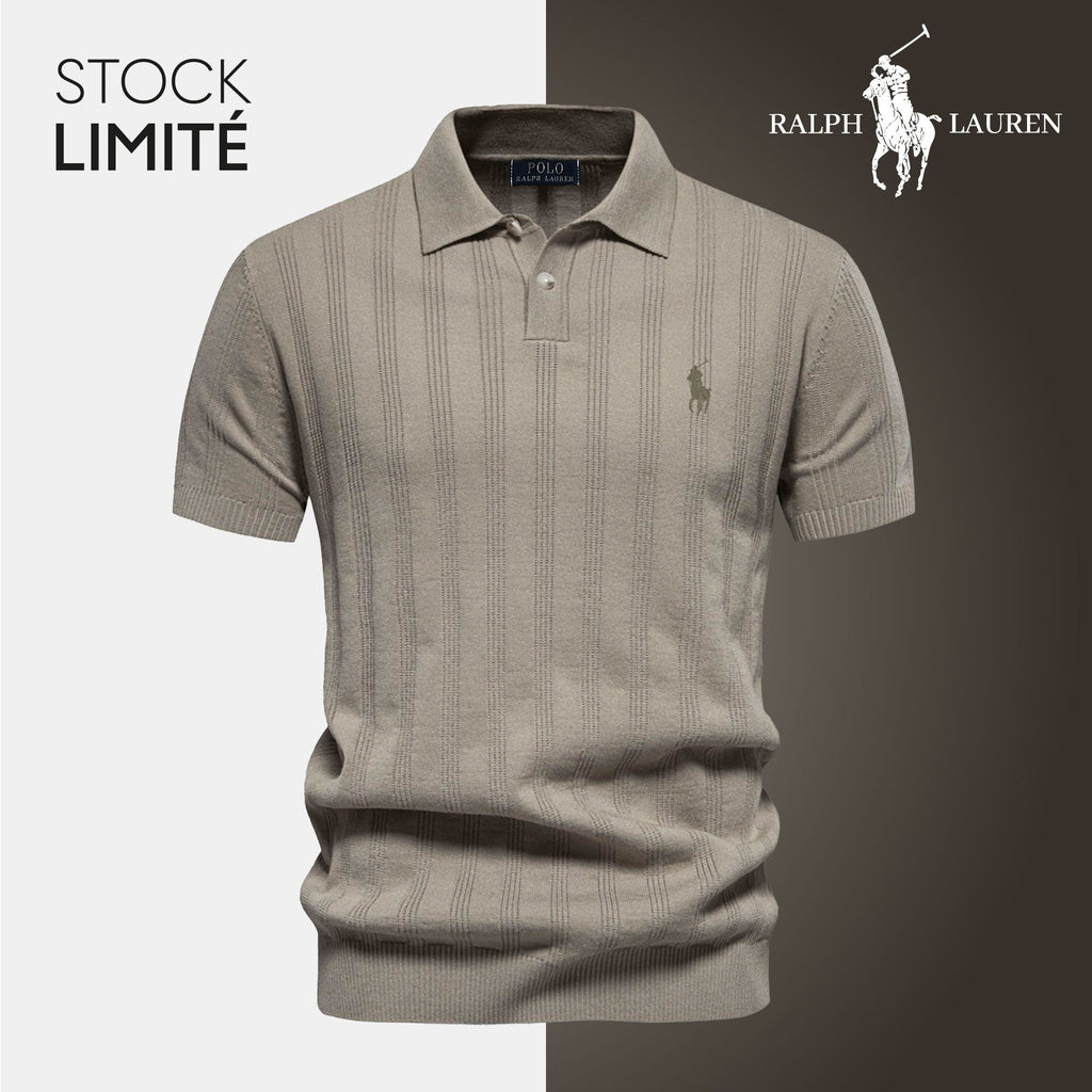 RL Men's Textured Knit Polo Shirt