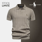RL Men's Textured Knit Polo Shirt