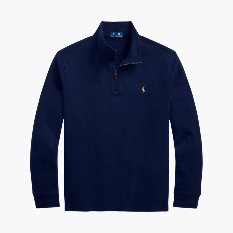 RL Estate-Rib Quarter-Zip Pullover