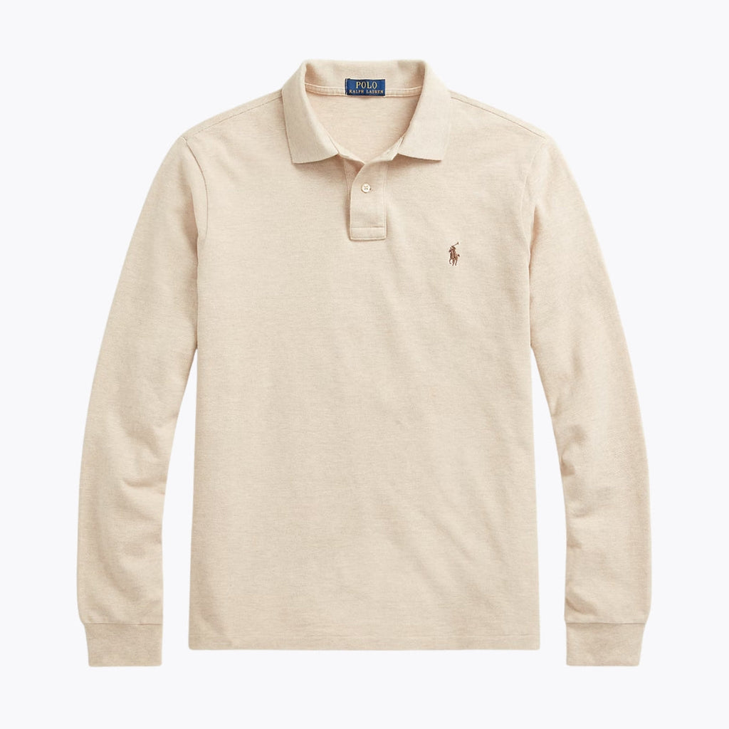 RL Mesh Long-Sleeve Polo Shirt