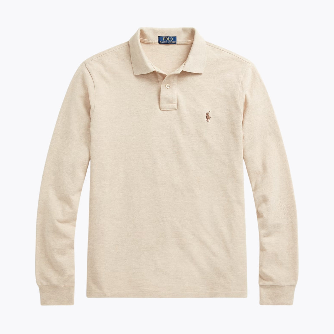 RL Mesh Long-Sleeve Polo Shirt
