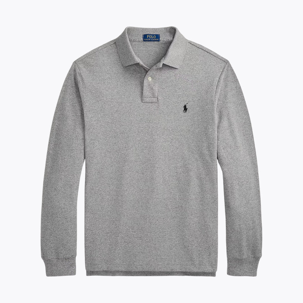 RL Mesh Long-Sleeve Polo Shirt