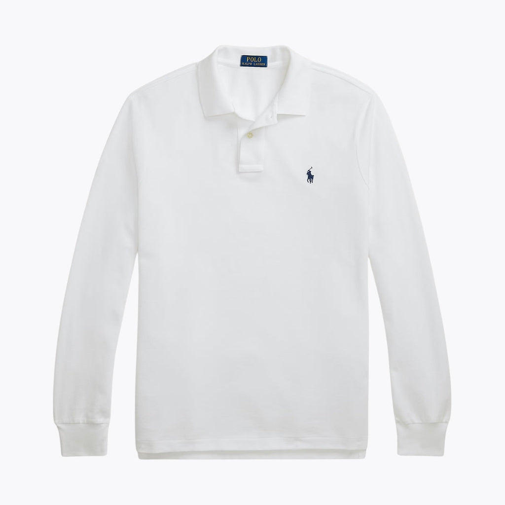 RL Mesh Long-Sleeve Polo Shirt