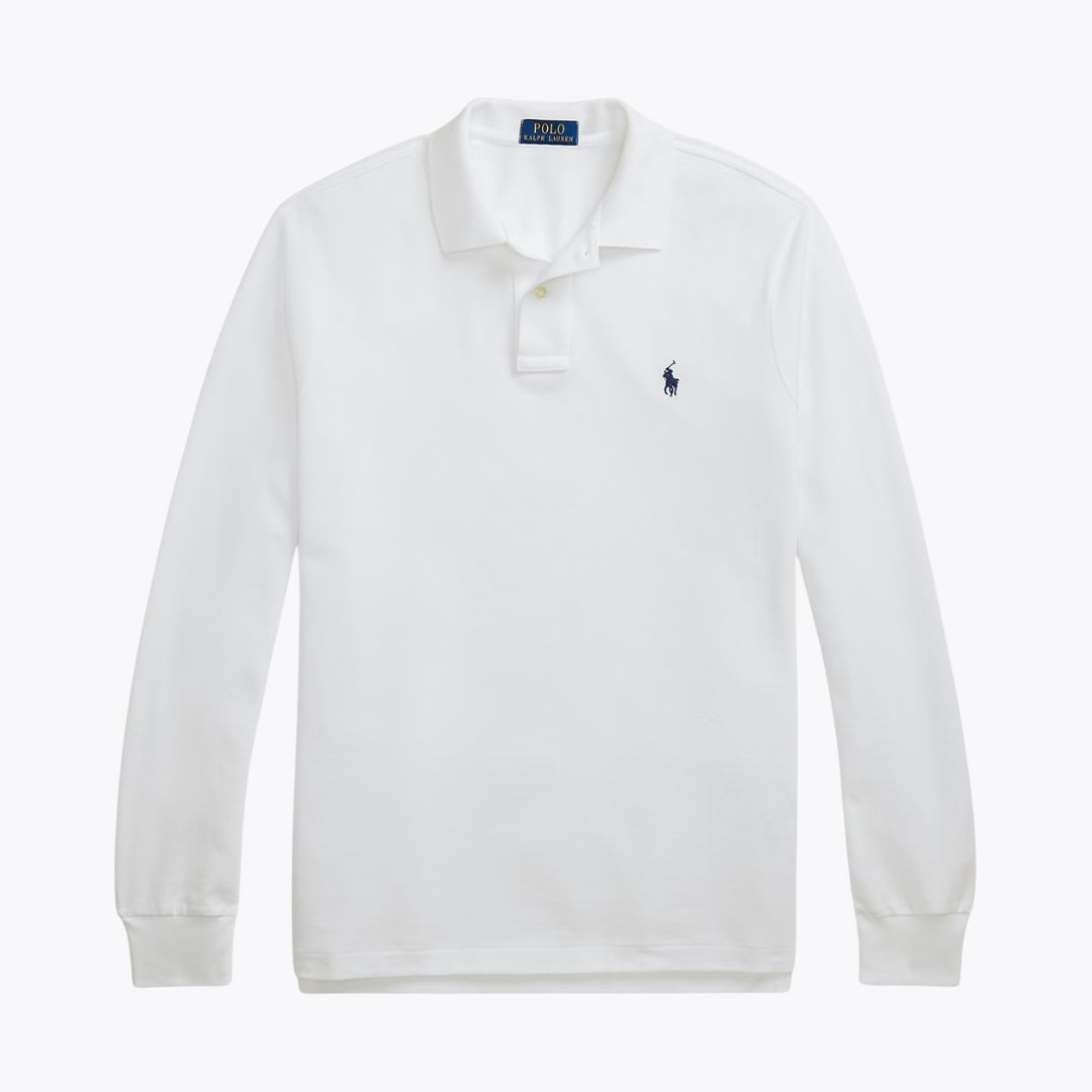 RL Mesh Long-Sleeve Polo Shirt