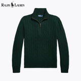 RL Cable-Knit Cashmere Quarter-Zip Jumper