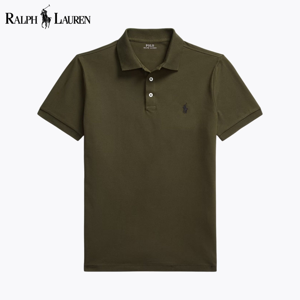 RL Custom Slim Fit Stretch Mesh Polo Shirt