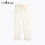 RL Lateef Relaxed Fit Pleated Linen Pant