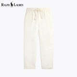 RL Lateef Relaxed Fit Pleated Linen Pant