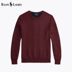 RL Mesh-Knit Cotton Crewneck Sweater