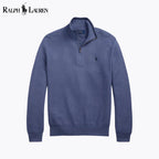 RL Mesh-Knit Cotton Quarter-Zip Sweater