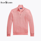 RL Mesh-Knit Cotton Quarter-Zip Sweater
