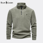 RL Prestige Cable-Knit Wool Knit Sweater