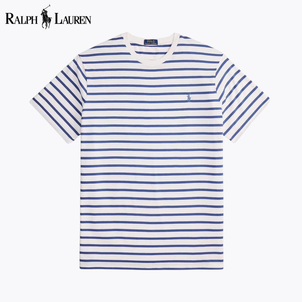 RL Striped Jersey Crewneck T-Shirt