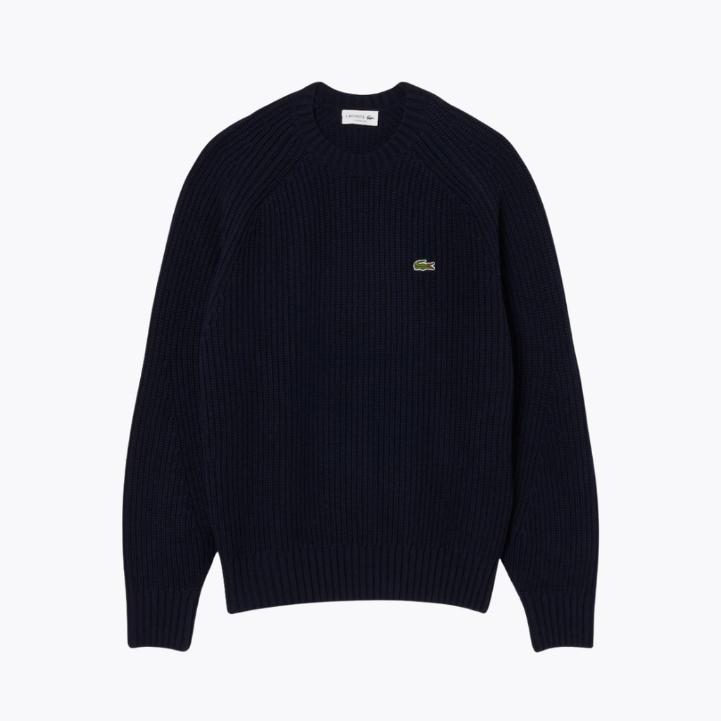 LC Thick Carded Wool Crew Neck Sweater